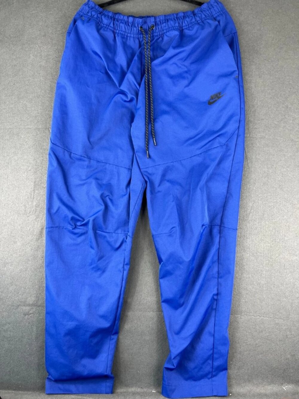 Nike Mens Blue Essentials Track Pants Athleisure Elastic Waist Tech Pack Woven L